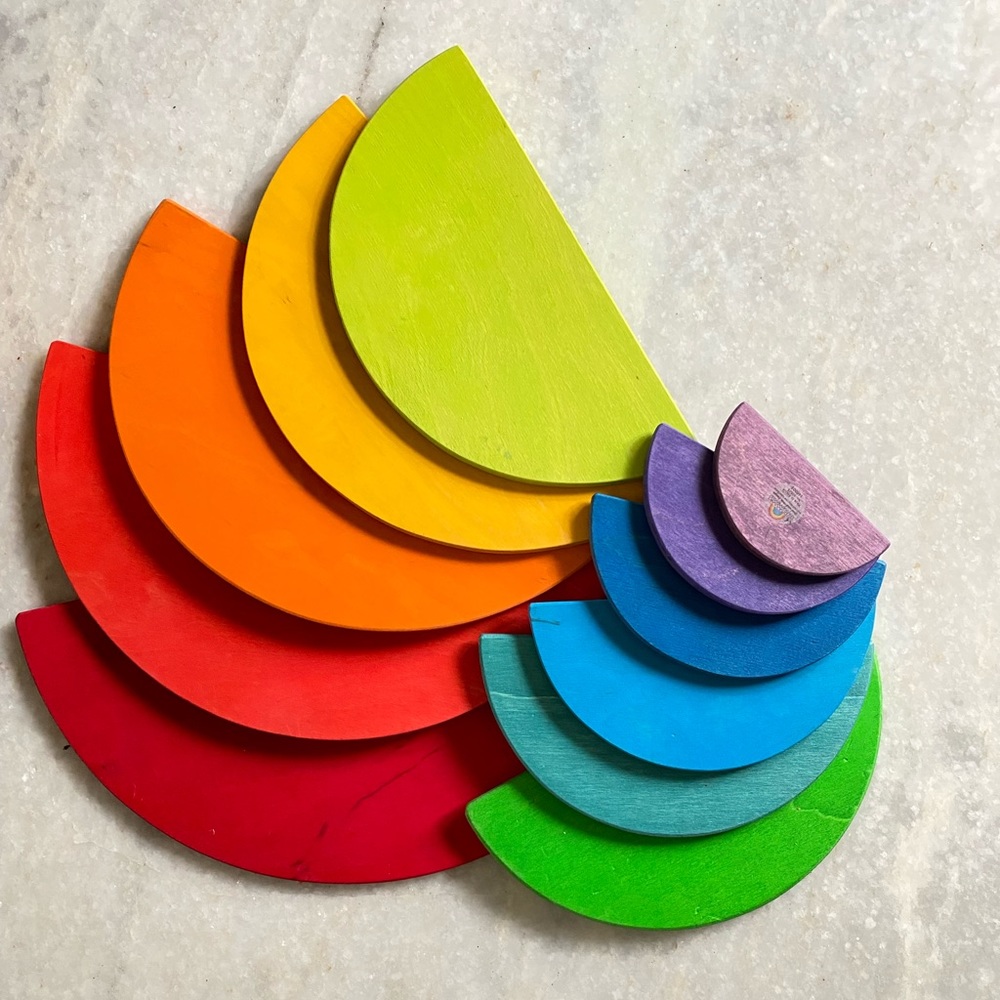 🌈 SOLD 🌈 Grimms rainbow semi circles